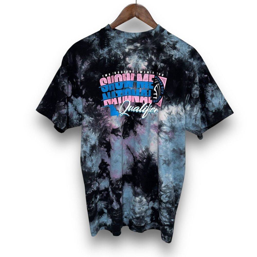 Kansas City Missouri Show Me National Qualifier Tie Dye Shirt 2022 Size‎ M 21x29